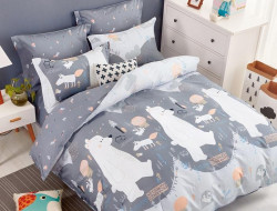 Постельное белье из твила TANGO мишки на севере 70х70 (2шт) 2-спальное