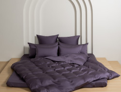 Постельное белье с простыней на резинке 160х200 GERMAN GRASS VIOLET BRILLIANT GRASS 50х70 (2шт), 70х70 (2шт) евро