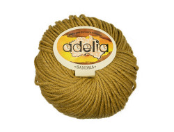 Пряжа ADELIA SANDRA №04 светлый хаки 50% шерсть, 50% акрил, 10 шт х 50 гр, 90 м +/- 4 м