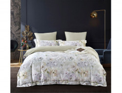 Постельное белье из египетского хлопка Premium ASABELLA Бутоны пионов 50х70 (2шт) и 70х70 (2шт) семейное