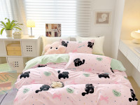 Постельное белье из твил-сатина в ПВХ TANGO хеппи рози  50х70 (2шт) евро