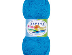 Пряжа ALPINA VIVEN №04 ярко-голубая 100% бамбук 10 шт х 50 гр, 405 м +/- 15 м