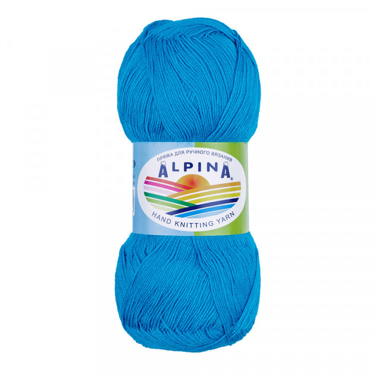 Пряжа ALPINA VIVEN №04 ярко-голубая 100% бамбук 10 шт х 50 гр, 405 м +/- 15 м