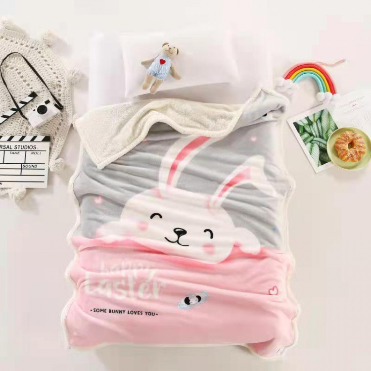 Плед детский фланелевый из микрофибры с шерпой TANGO LEONCELLO LEO-09 100х140