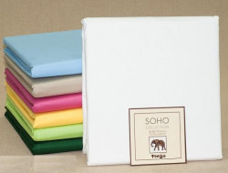 Простыня из сатина TANGO SOHO белая 240х260