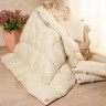 Одеяло пуховое кассетное Легкие Сны КАМЕЛИЯ шампань 172х205 легкое