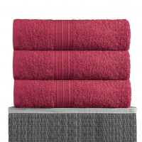 Полотенце махровое BAYRAMALY бордовое 50х90