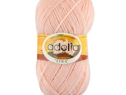 Пряжа ADELIA TINA №015 персиковая 100% акрил, 5 шт х 100 гр, 308 м +/- 10 м