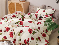 Постельное белье из твила TANGO алое великолепие 50х70 (2шт) 2-спальное