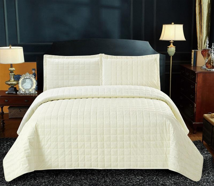 Покрывало с наволочками тонкое велюровое TANGO SAUVAGE SAV-05 240х260