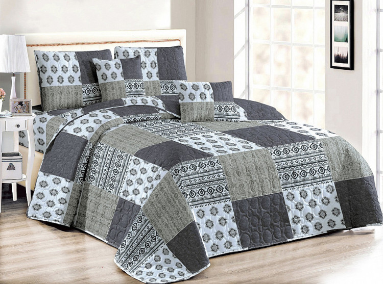Покрывало с наволочками из полиэстера TANGO PATCHWORK PW444-90 230х250