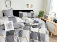 Постельное белье из твил-сатина в ПВХ TANGO стилотто 50х70 (2шт) евро