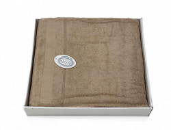 Плед из хлопка махровый KARVEN P956 ADA V3 бежевый 160х220