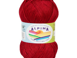 Пряжа ALPINA XENIA №178 бордовая 100% мерсеризованный хлопок 10 шт х 50 гр, 240 м +/- 10 м