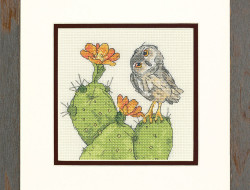 Набор для вышивания DIMENSIONS 70-65184 Колючая сова 15,2x15,2 см