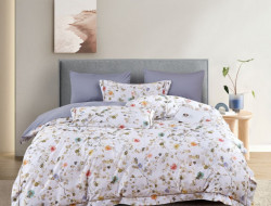 Постельное белье из египетского хлопка Premium ASABELLA Весенняя симфония 50х70 (2шт) и 70х70 (2шт) семейное