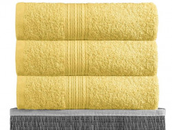 Полотенце махровое BAYRAMALY лимонное 50х90