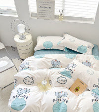 Постельное белье из твил-сатина TANGO slowlife 50х70 (2шт) 1,5-спальное