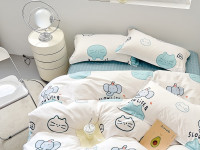 Постельное белье из твил-сатина TANGO slowlife 50х70 (2шт) 1,5-спальное