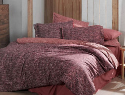 Постельное белье из фланели SAREV GLAMIS BORDO 1,5-спальное
