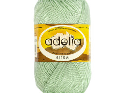 Пряжа ADELIA AURA №009 светло-зеленая 100% акрил, 10 шт х 50 гр, 250 м +/- 5 м