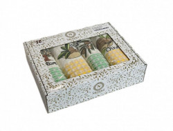 Набор кухонных полотенец вафельных хлопковых NILTEKS HM763 ОЛИВА V8 50х70 (4шт)