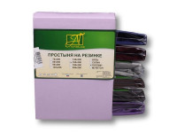 Простыня на резинке из поплина АЛЬВИТЕК лаванда 160х200х25