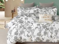 Постельное белье двухстороннее из твил-сатина SAILID BP-158-3 евро