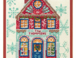 Набор для вышивания DIMENSIONS 70-08988 Праздничный дом 12,7 х 17,7 см