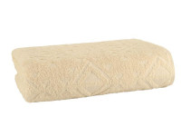 Полотенце махровое TAC JACQUARD BEIGE бежевое 50х90