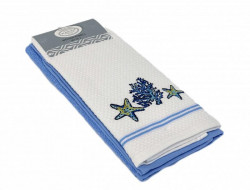 Набор кухонных полотенец хлопковых KARVEN HM770 ASKILI MUTFAK mavi-beyaz V1 40х60 (2шт)