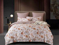 Постельное белье из египетского хлопка Premium ASABELLA Кофе в постель 50х70 (2шт) и 70х70 (2шт) евро