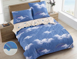 Постельное белье из микросатина с одеялом TANGO DE VERANO Y500-34 50х70 (2шт) семейное