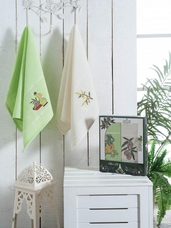 Набор кухонных полотенец ОЛИВКИ 40х60 (2шт)