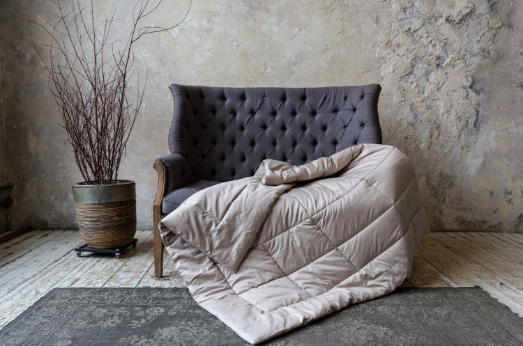 Одеяло стеганое GERMAN GRASS ALMOND WOOL GRASS 150х200 всесезонное