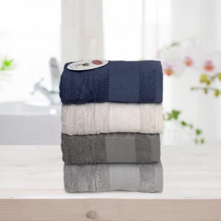 Набор полотенец махровых хлопковых KARVEN COTTON PENYE HS1004 MIRANDA 50х90 (4шт)