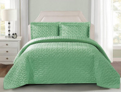 Покрывало с наволочками тонкое из велюра TANGO ROMBI ROM-12 240х260