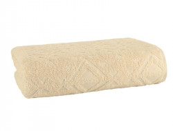 Полотенце махровое TAC JACQUARD BEIGE бежевое 70х140