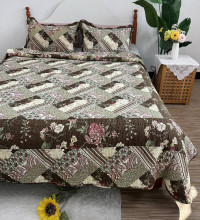 Покрывало с наволочками хлопковое TANGO PATCHWORK PW333-220 230х250