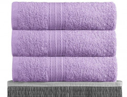 Полотенце махровое BAYRAMALY сиреневое 50х90