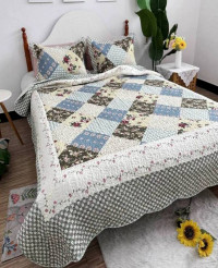 Покрывало с наволочками хлопковое TANGO PATCHWORK PW333-224 230х250