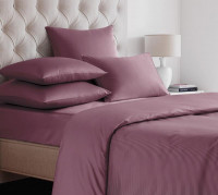 Простыня на резинке из сатина SAILID SL-8-160 божоле 160х200х25