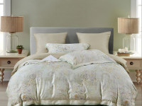 Постельное белье фланелевое из тенсела ASABELLA Английский сад 50х70 (2шт), 70х70 (2шт) евро