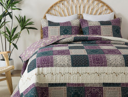 Покрывало с наволочками хлопковое TANGO PATCHWORK PW333-227 230х250