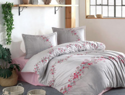 Постельное белье из ранфорса KARVEN N023 LORINDA PINK V-1 50х70 (2шт), 70х70 (2шт) евро