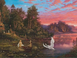 Набор для вышивания PANNA Живая картина JK-2083 ЗАРЯ-ЗАРЯНИЦА 42х18