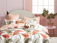 Постельное белье двухстороннее из твила TANGO парадис 50х70 (2шт), 70х70 (2шт) евро
