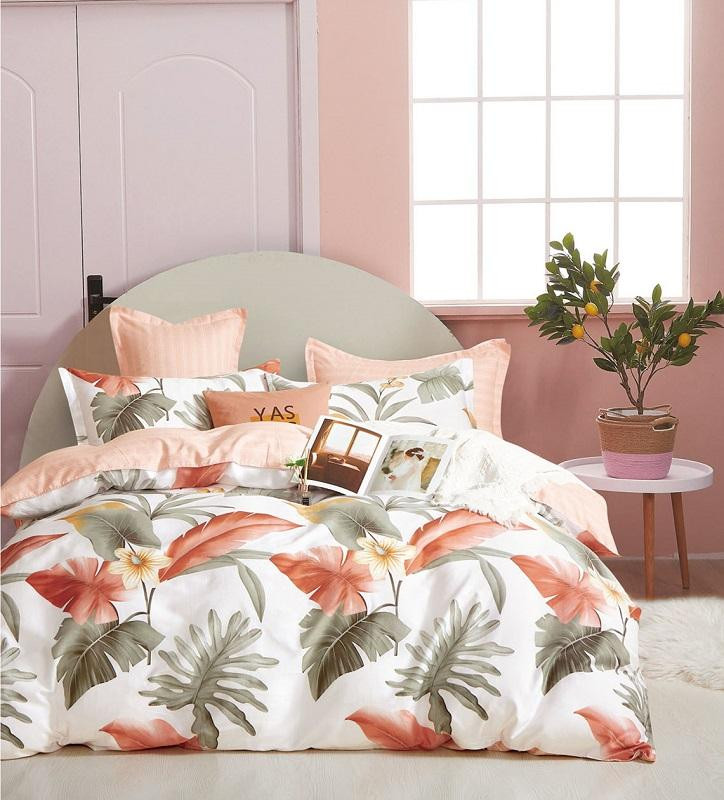 Постельное белье двухстороннее из твила TANGO парадис 50х70 (2шт), 70х70 (2шт) евро