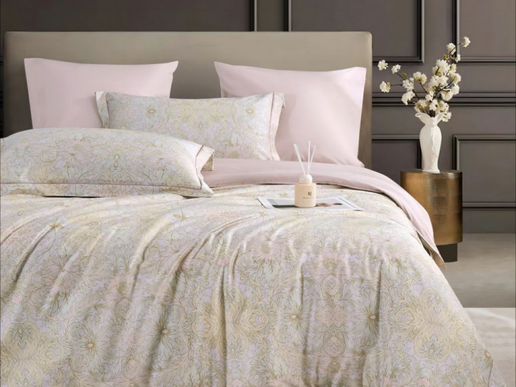 Постельное белье из египетского хлопка Premium ASABELLA 2182-6 50х70 (2шт) и 70х70 (2шт) евро