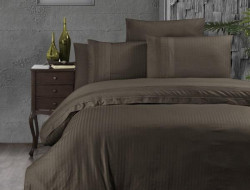 Постельное белье из DELUXE ранфорса KARVEN N030 GALA BROWN 50х70 (2шт), 70х70 (2шт) семейное